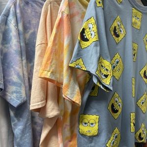 4 SpongeBob tees